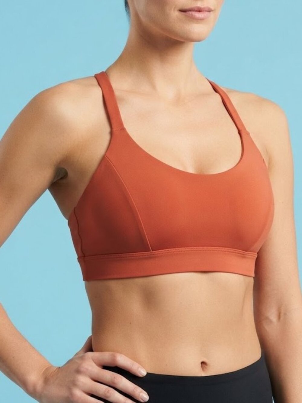 Knix Terracotta Sculpt Bikini Top
